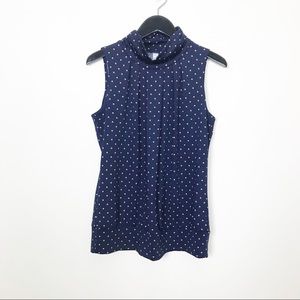 NWOT PerSeption Petite Polka Dot Blouse